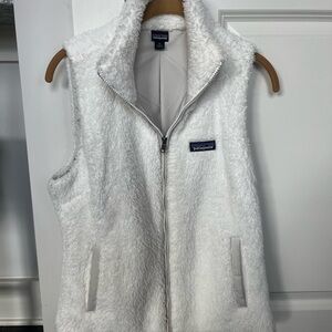 Patagonia Women's White Fleece Vest